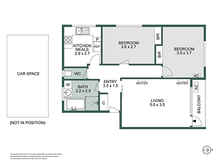 1/81 Clarence Street, Caulfield South, Bayside, 2房, 1浴, Apartment