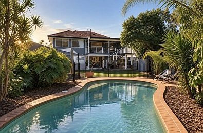 Wynnum West 3कमरा Character, Space & a Private Tropical Lifestyle
