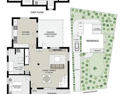 14 Walder Crescent, Avoca Beach, NSW 2251, 2房, 2浴, 独立屋