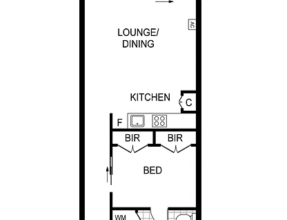 508a/198 Harbour Esplanade, Docklands, Melbourne CBD, 1房, 1浴, Apartment