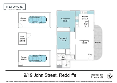 9/19 John Street, Redcliffe, QLD 4020, 2房, 1浴, Apartment