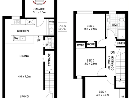 389 Reddall Parade, Mount Warrigal, South Coast, 3 રૂમ, 1 બાથરૂમ, Townhouse