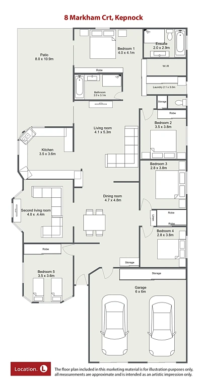 8 Markham Court, Kepnock, QLD 4670, 5 slaapkamers, 2 badkamers, House
