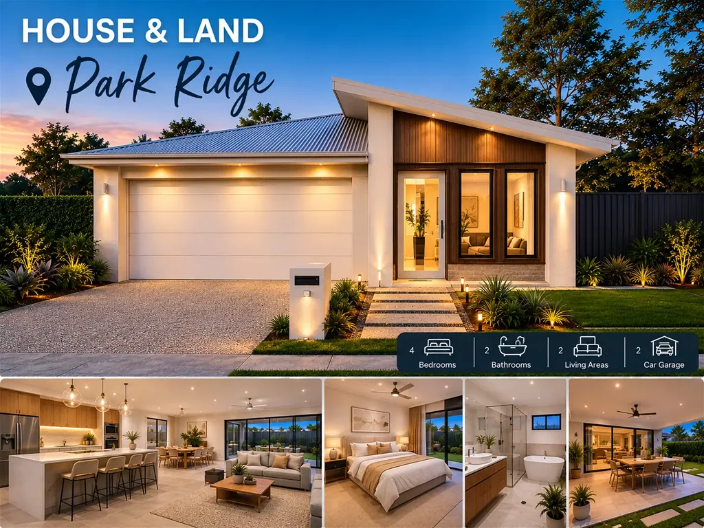 Park Ridge 4房 4卧宽敞布局 优质注册地块 全包随时入住 石材台面厨房 高顶轻松社区 Modern Family Living in a Fast-Growing Location - Park Ridge 4Bed 2Bath 2Car