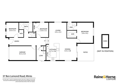 37 Ben Lomond Road, Minto, NSW 2566, 3 slaapkamers, 2 badkamers, House
