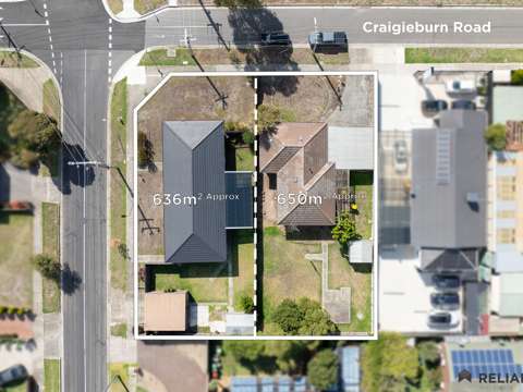 Craigieburn 6 Bedroom PRIME DEVELOPMENT OPPORTUNITY ON CRAIGIEBURN ROAD – CORNER DOUBLE BLOCK WITH HUGE POTENTIAL (STCA)