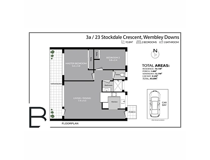 3A/23 Stockdale Crescent, Wembley Downs, North West Perth, 2 Kuwarto, 1 Banyo, Apartment