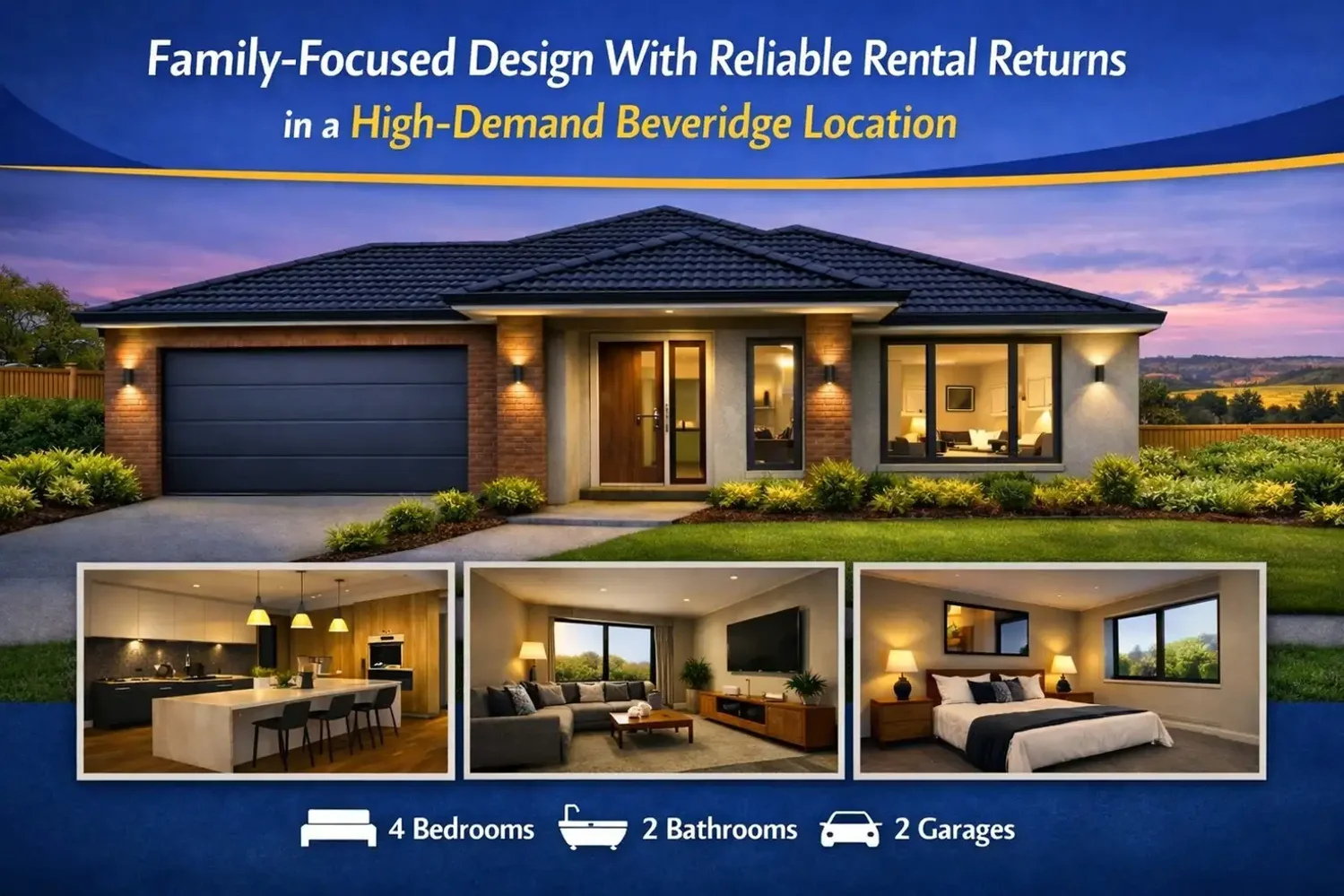 Address Withheld, Beveridge, VIC 3753, 4 chambres, 2 salles de bain, House