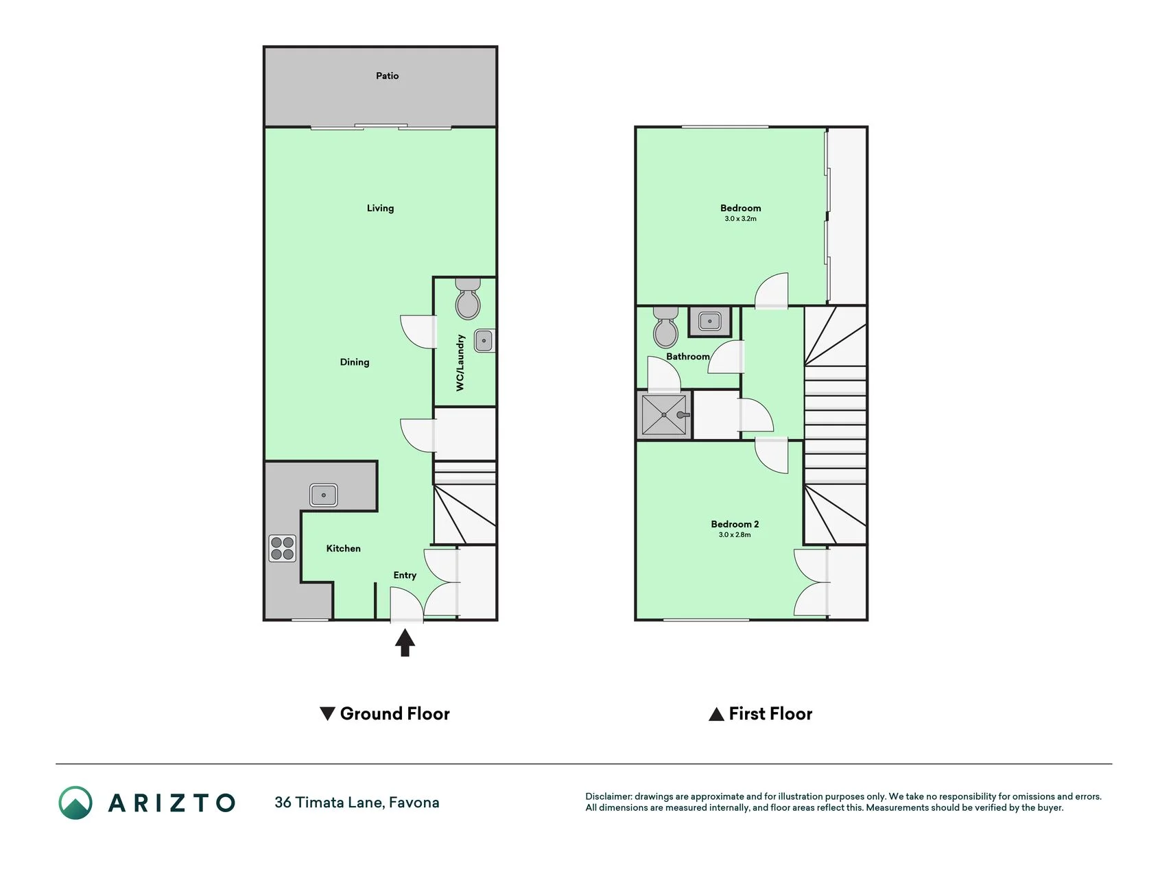 36 Timata Lane, Favona, Manukau City, Auckland, 2房, 1浴, Townhouse