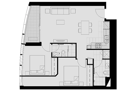 2003/9 Power Street, Southbank, Melbourne CBD, 2 침실, 2 욕실, Apartment