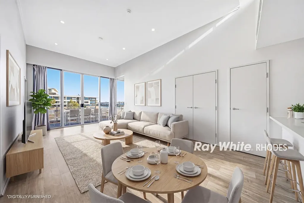 Rhodes 3房 奢华水滨生活 | 设计师公寓，坐拥美景 Luxury Waterside Living |Designer Apartment with Views