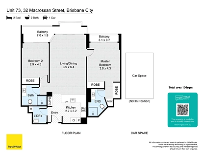 32 Macrossan Street, Brisbane City, Brisbane - Inner City Region, 2 Bedrooms, 2 Bathrooms, Apartment