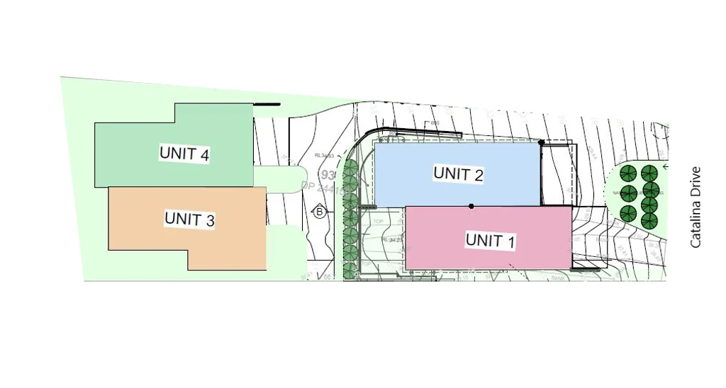 Catalina 3 Bedroom Attention Builders, DA Approved Site for 4 Town Houses.