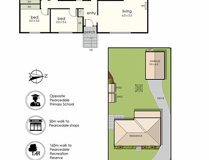 105 Baxter-Tooradin Road, Pearcedale, Mornington Peninsula, 3房, 1浴, House