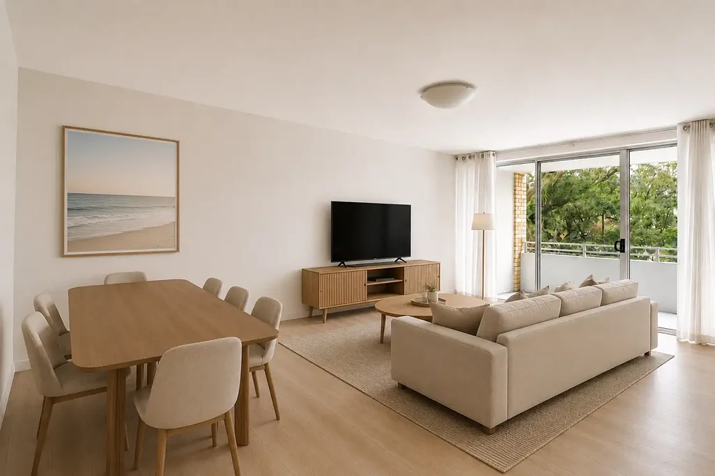 FRESH & RENOVATED TWO BEDROOM APARTMENT WITH NEW FLOORBOARDS & LOCK-UP GARAGE