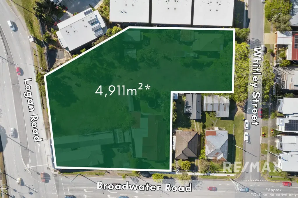 Mount Gravatt East 4,911平米巨幅平地 三面临街通达性强 MDR分区开发灵活 BA完成待建 现有DA批4-5层 潜力增密至8层 地处增长走廊 连接主干道与CBD Prime Mount Gravatt East Land Parcel Ready For Development