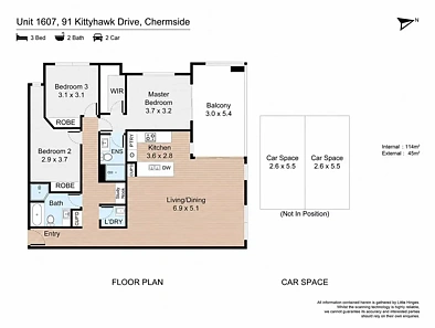 1607/91 Kittyhawk Drive, Chermside, QLD 4032, 3 slaapkamers, 2 badkamers, Unit