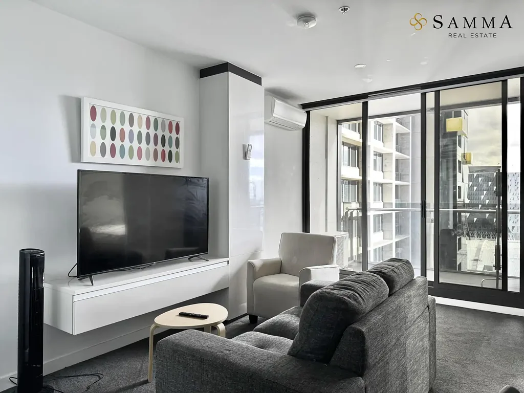 Contemporary 2-Bedroom Furnished Apartment Steps from Southern Cross Station - For Lease!