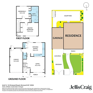 5/14 Ormond Road, Ormond, VIC 3204, 2 Bedrooms, 1 Bathrooms, Townhouse