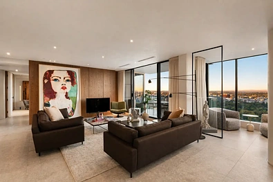 客厅 - 2201/31 Spring Street, Melbourne, VIC 3000