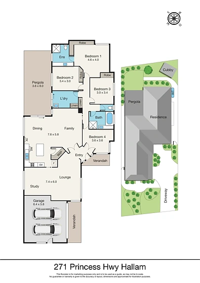271 Princes Highway, Hallam, VIC 3803, 4房, 2浴, House
