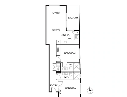 108/109 Inkerman Street, St Kilda, Melbourne CBD, 2 રૂમ, 2 બાથરૂમ, Apartment