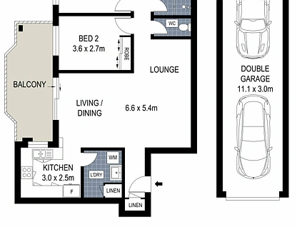 7/17-21 Engadine Avenue, Engadine, Sutherland Shire, 2房, 1浴, Apartment