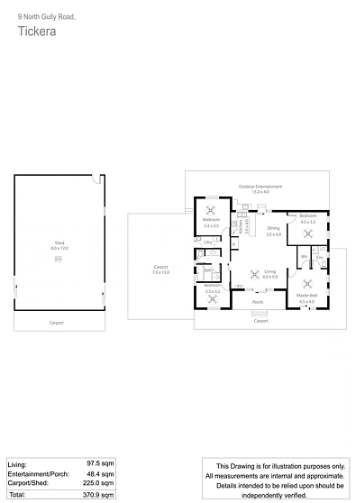 9 North Gully Road, Tickera, SA 5555, 4房, 2浴, House