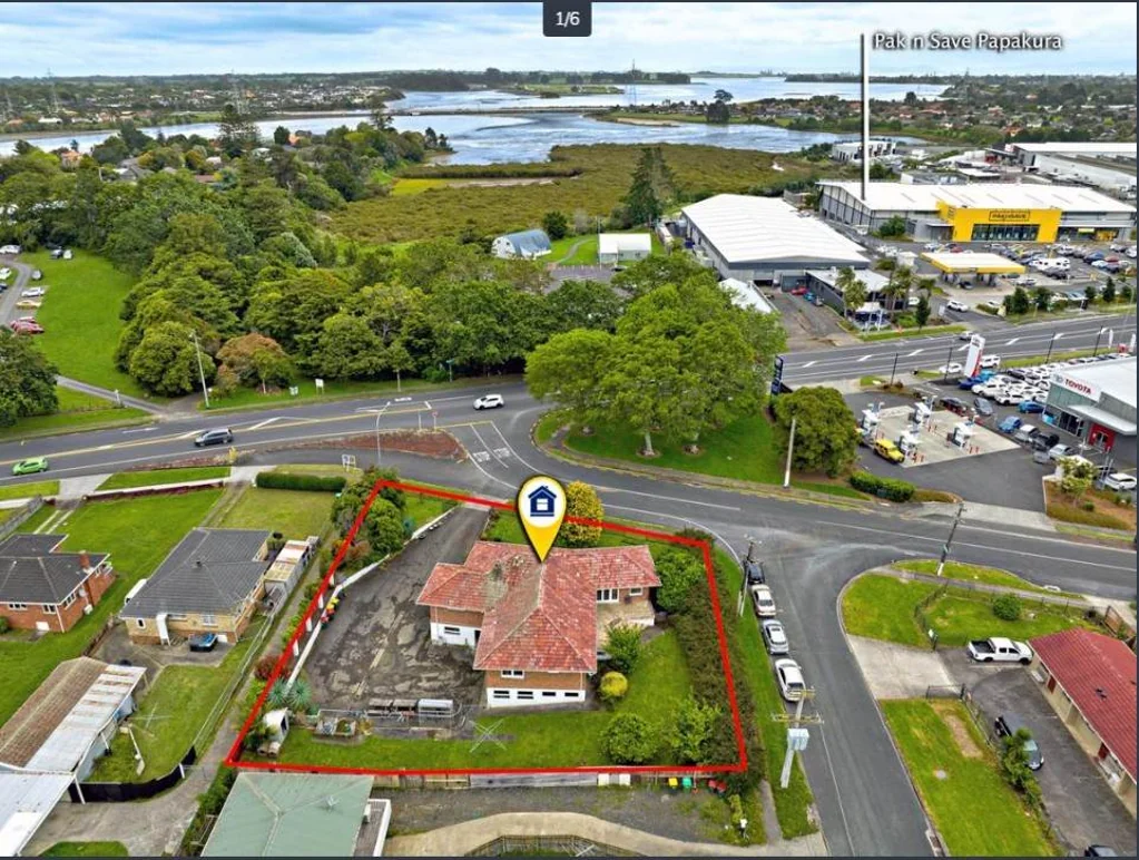 Papakura 5房 终极投资良机！1401㎡稀缺转角地块，医疗/零售/住宅开发任您规划，规模与位置兼备！ Massive 1,401m² Family Oasis – High-Visibility...