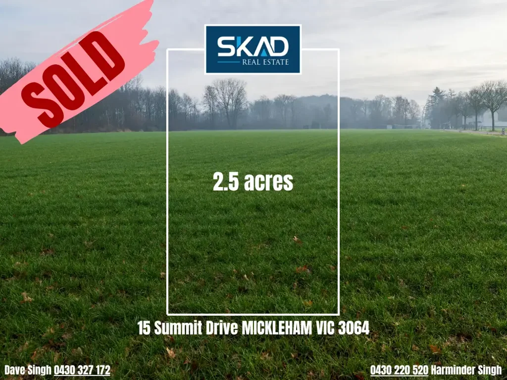 Mickleham 由 SKAD Real Estate 成功售出 Successfully Sold by SKAD Real Estate