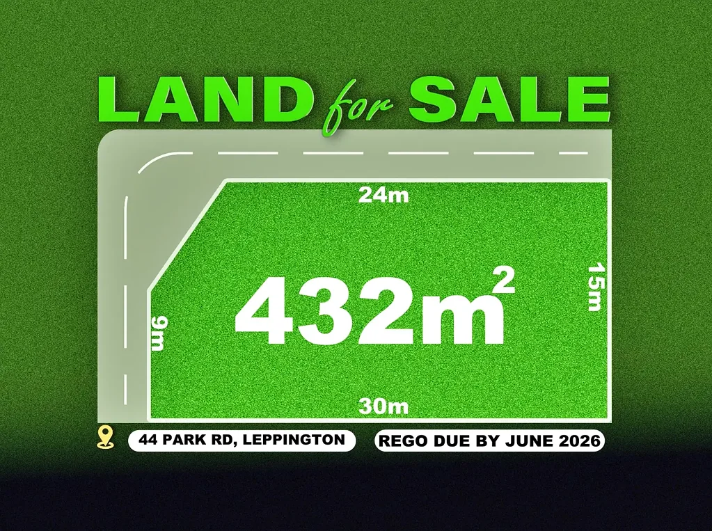 Leppington 15米阔景前廊 432平米宽绰地块 紧邻地铁站 公立名校旁 未来发展潜力 Opportunity to Secure Your Land | Registration JUNE-2026