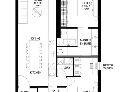 603/8-10 Kavanagh Street, Southbank, Melbourne CBD, 2 rūma, 2 rūma horoi, Apartment