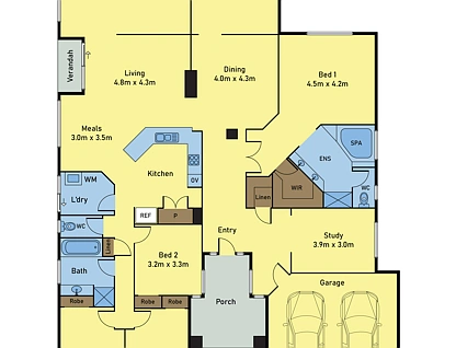 4 Shaftsbury Boulevard, Point Cook, South West Melbourne, 4部屋, 2バスルーム, House