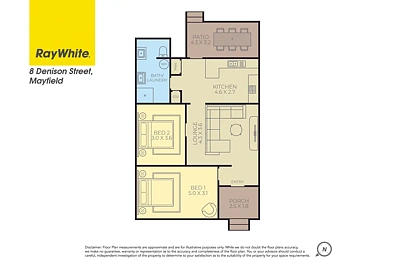 8 Denison Street, Mayfield, NSW 2304, 2 slaapkamers, 1 badkamers, House