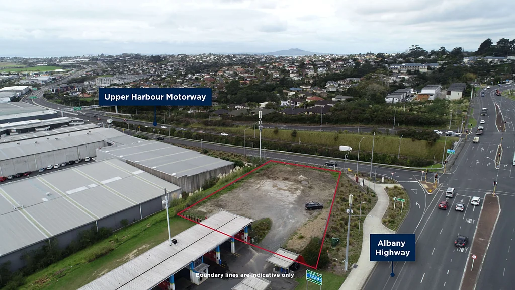 Albany Secured yard by motorway intersection