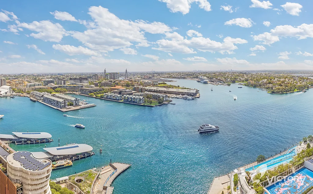Barangaroo 2Kwarto Elevated Luxury with Breathtaking Harbour Views in Barangaroo
