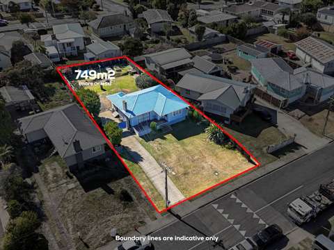 Manurewa 3部屋 749sqm Land-Mixed Housing Urban Zone!