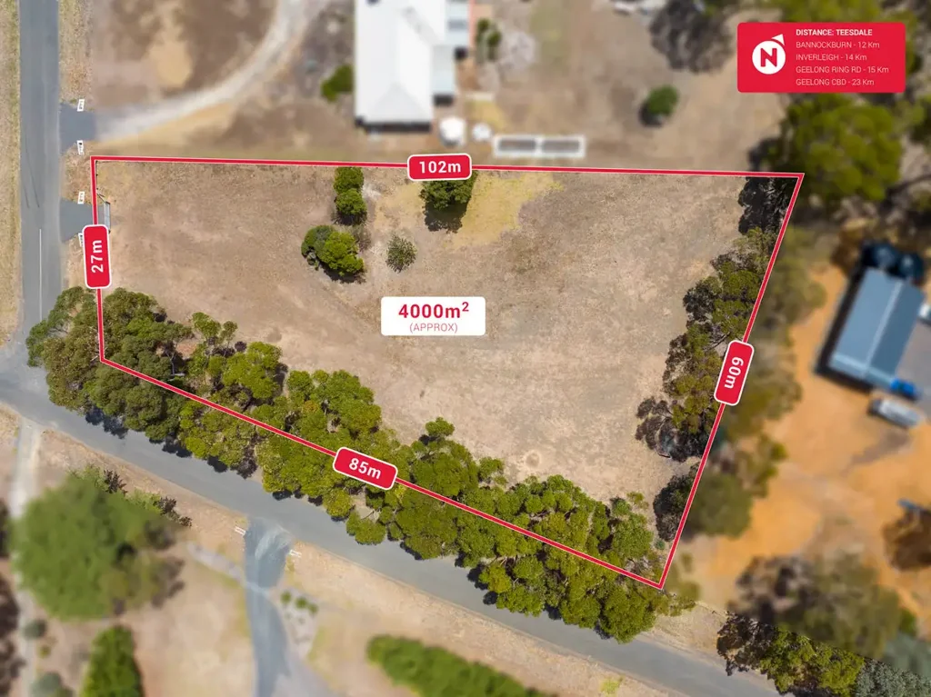Teesdale Build Your Home Among The Gum Trees! - 4000m2