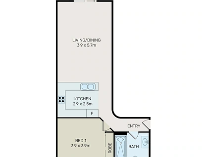 511/243-271 Pyrmont Street, Pyrmont, Sydney CBD, 1 habitaciones, 1 baños, Apartment