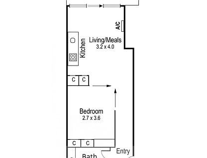 1405/280 Spencer Street, Melbourne, Melbourne CBD, 1 Schlafzimmer, 1 Badezimmer, Apartment