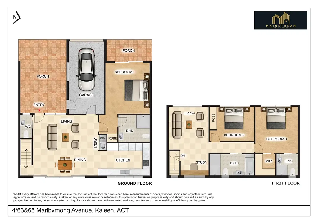 Modern 3-Bedroom Townhouse with Garage and Carpot – Prime Kaleen Location