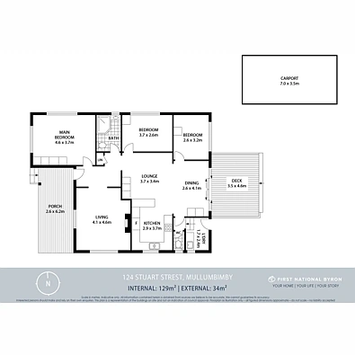 124 Stuart Street, Mullumbimby, NSW 2482, 3 slaapkamers, 1 badkamers, House