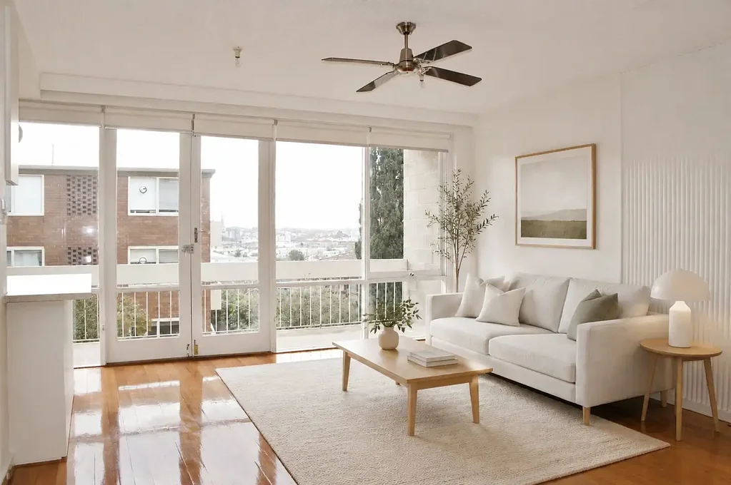 Light filled studio apartment