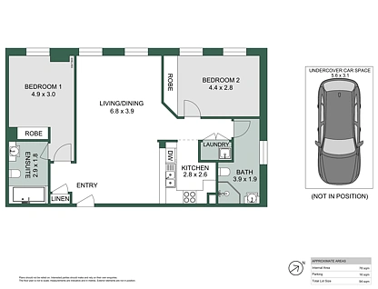 5/45 Trafalgar Street, Annandale, Inner West, 2 침실, 2 욕실, Apartment