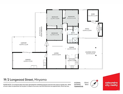 19/2 Longwood Street, Minyama, Sunshine Coast, 3房, 1浴, House