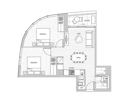 3214/628 Flinders Street, Docklands, VIC 3008, 2 rūma, 1 rūma horoi, Apartment