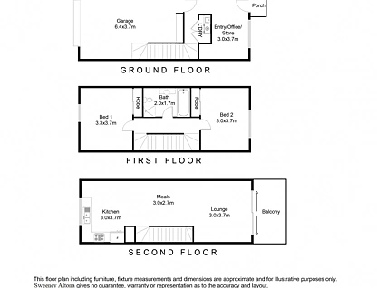 18A Honolulu Drive, Point Cook, South West Melbourne, 2 ห้องนอน, 1 ห้องน้ำ, Townhouse