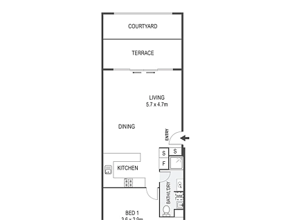 16/307 Flemington Road, Franklin, Gungahlin District, 1 ਕਮਰੇ, 1 ਬਾਥਰੂਮ, Apartment