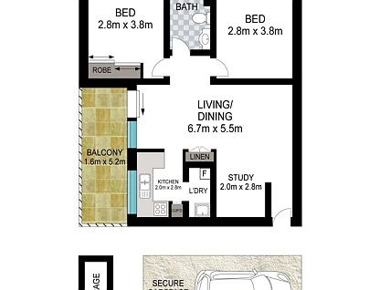 9/323-325 Bondi Road, Bondi Beach, Eastern Suburbs, 2 Bedrooms, 1 Bathrooms, Apartment