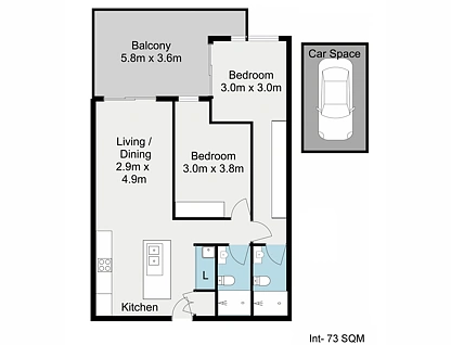 604/89 Victoria Street, West End, Brisbane - Inner City Region, 2 rūma, 2 rūma horoi, Apartment